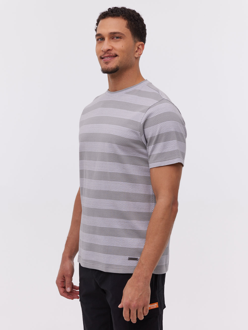 Pendari Block Stripe T-Shirt for Men - Casual Short Sleeve Cotton Tee - Perfect for Everyday Wear, Street Style & Summer Outfits