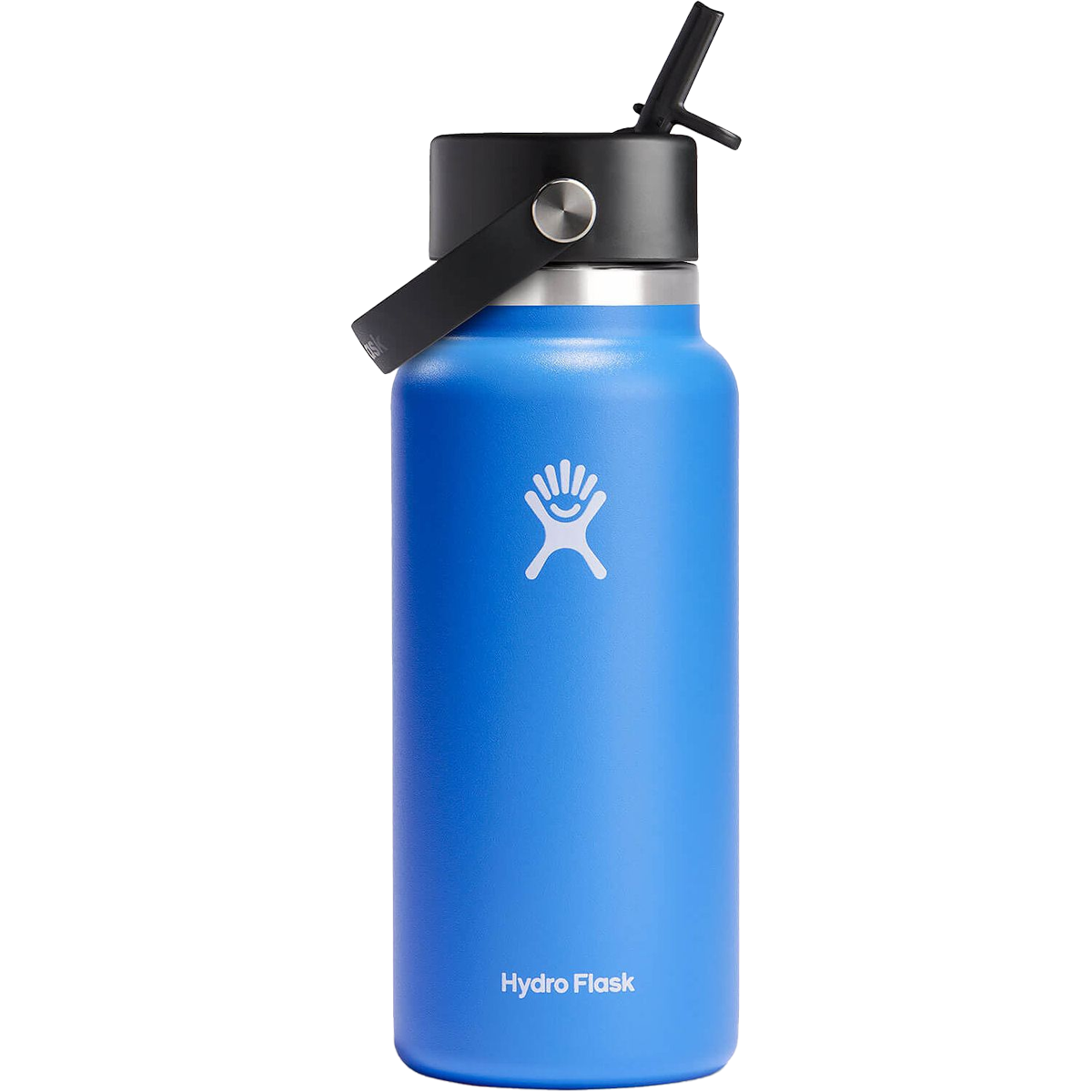 32 oz Wide Mouth Water Bottle with Flex Straw Lid - Leak Proof, BPA Free, Ideal for Gym, Hiking & Outdoor Activities