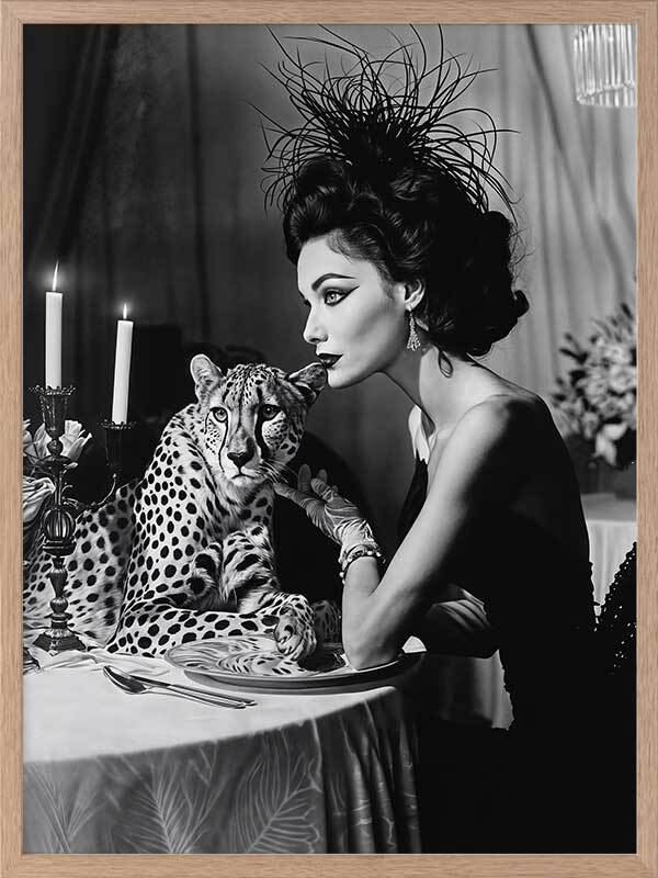 Feline Couture Framed Art Print - Cat Lover Home Decor - Perfect for Living Room, Bedroom & Office Wall Art