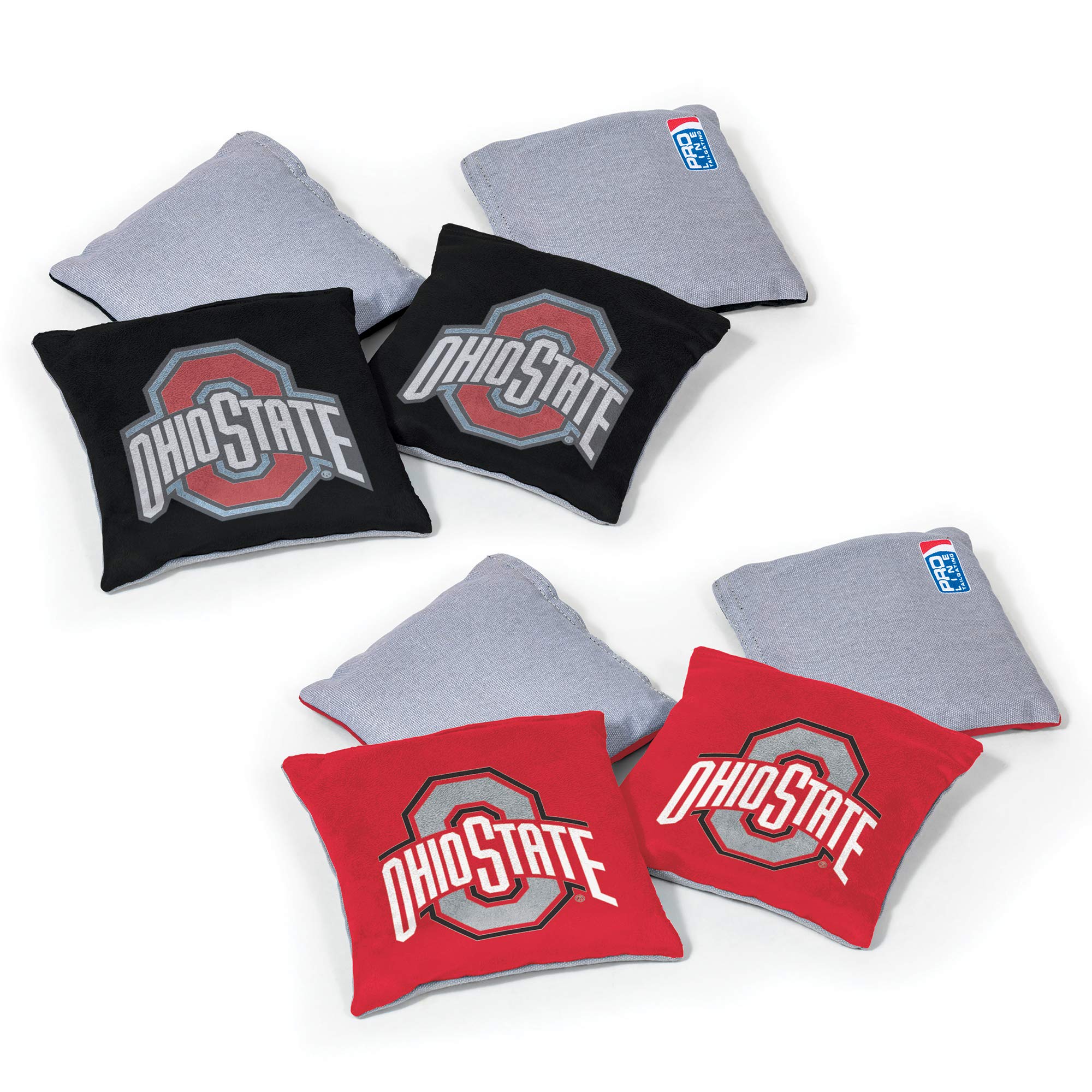 Wild Sports NCAA College Dual Sided Cornhole Bean Bags - Set of 8 Premium Toss Bags for Cornhole Game | Perfect for Tailgate Parties, Backyard BBQs, Outdoor Events & College Sports Gatherings