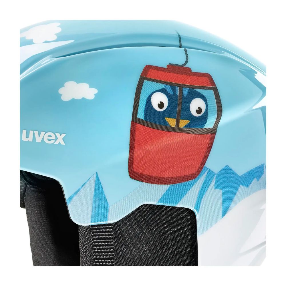 Uvex Viti Ski Helmet and Goggle Set - Light Blue Birdy 46-50cm - Perfect for Skiing, Snowboarding & Winter Sports Protection