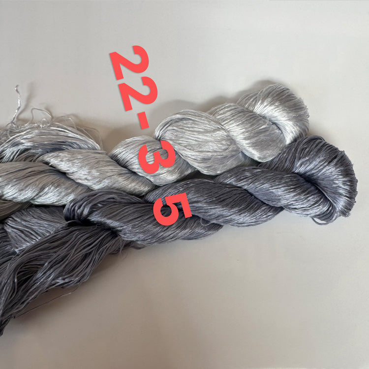 400m Suzhou Embroidery Monofilament Untwisted Mulberry Silk Thread - 22 Piece Set for Hand Embroidery, Sewing & Quilting - Premium Silk Yarn for Needlework, Cross Stitch & DIY Crafts