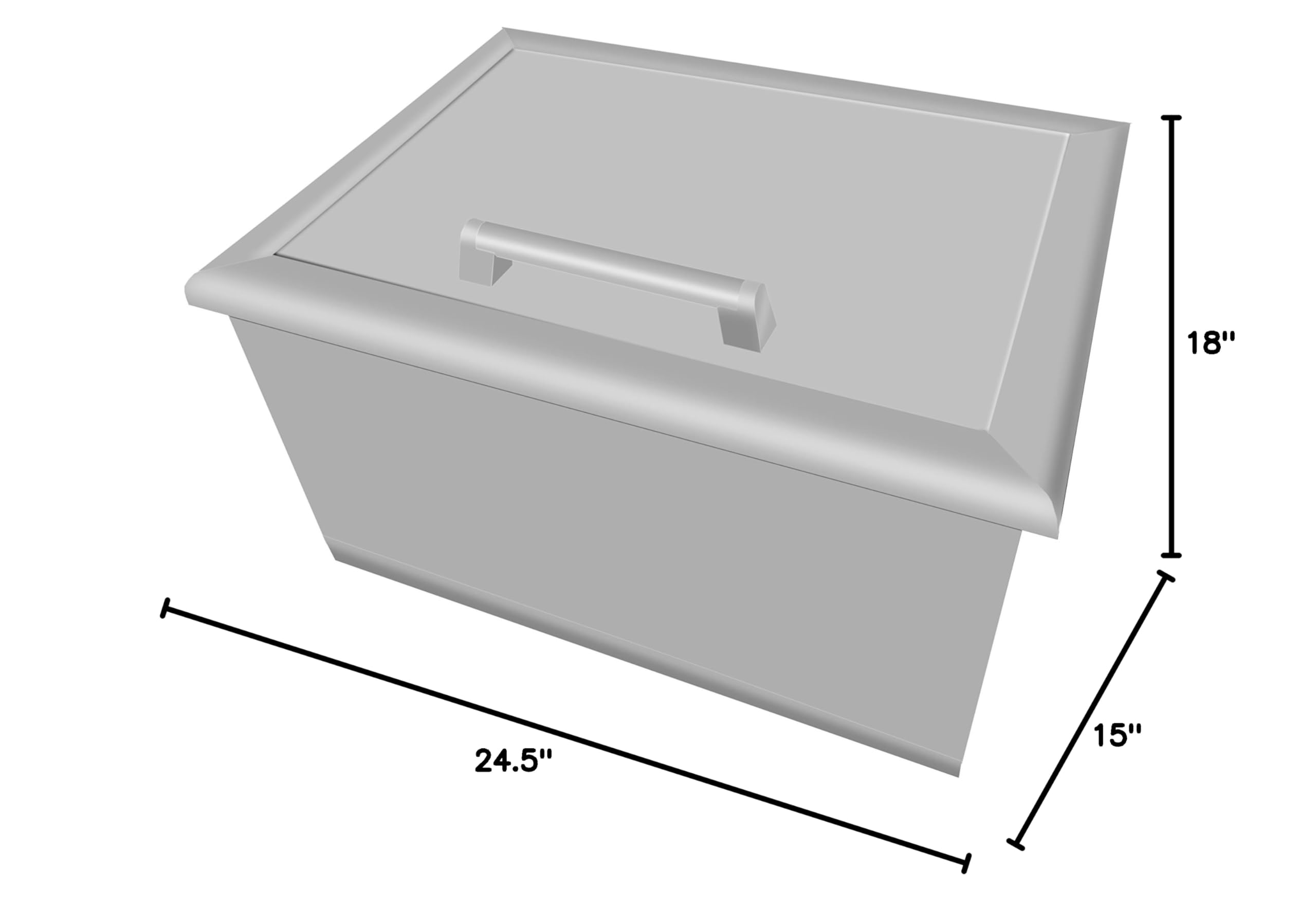 Coyote CDIC Drop-in Cooler – Premium Insulated Beverage Chiller for Outdoor Parties, Camping & Tailgating