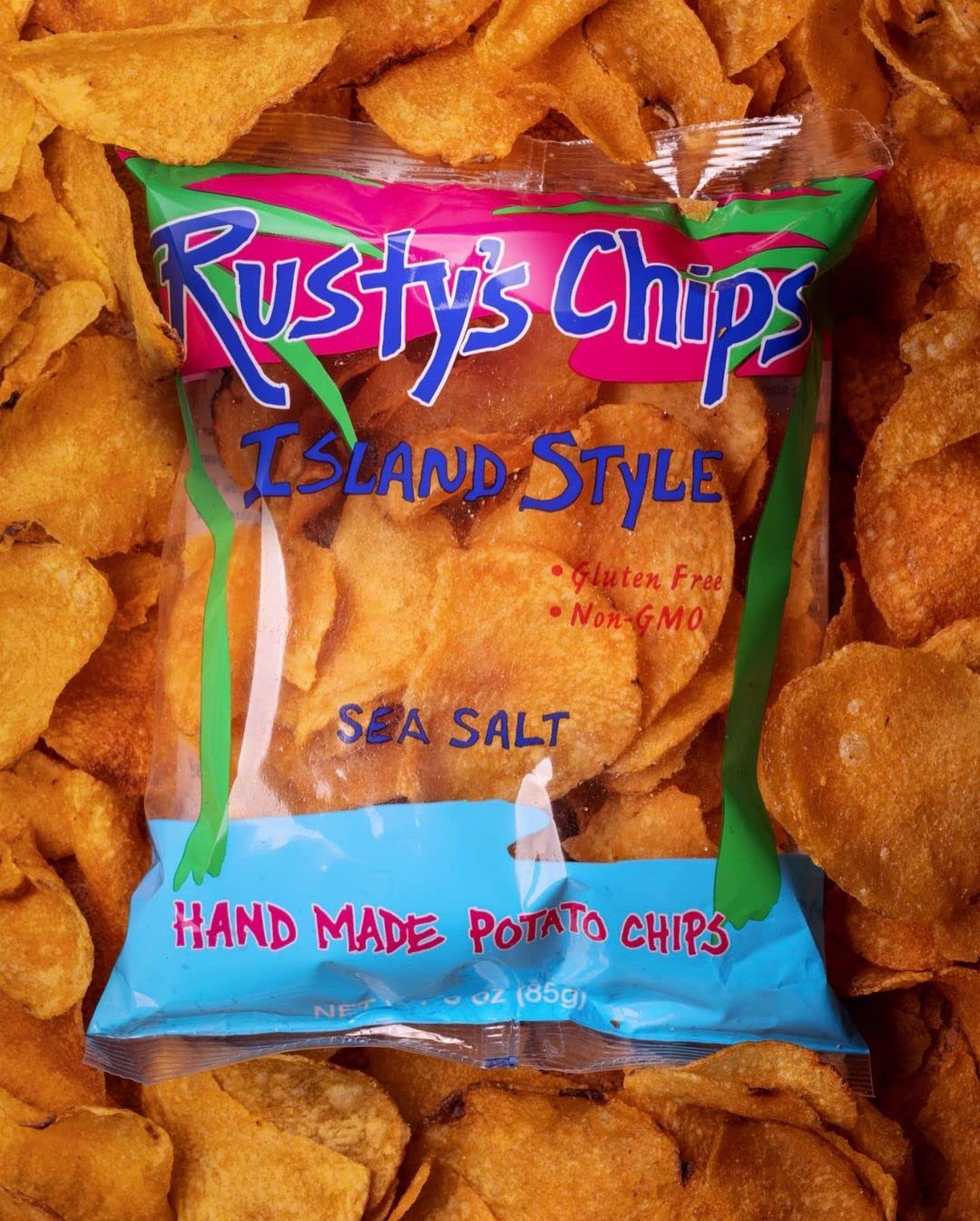 Rusty's Crunchy Gluten Free Chips - Healthy Vegan Snacks, Non-GMO, No Preservatives - Perfect for Lunch Boxes, Road Trips & Movie Nights