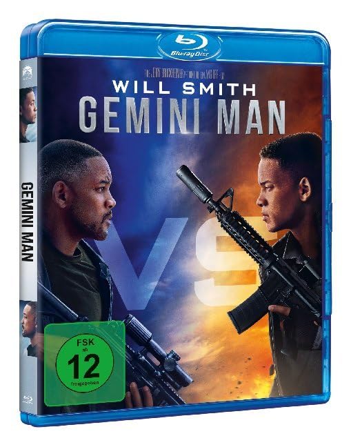 Gemini Man Blu-ray - 4K Ultra HD + Blu-ray + Digital Copy - Action Sci-Fi Movie Starring Will Smith - Perfect for Movie Nights & Sci-Fi Fans