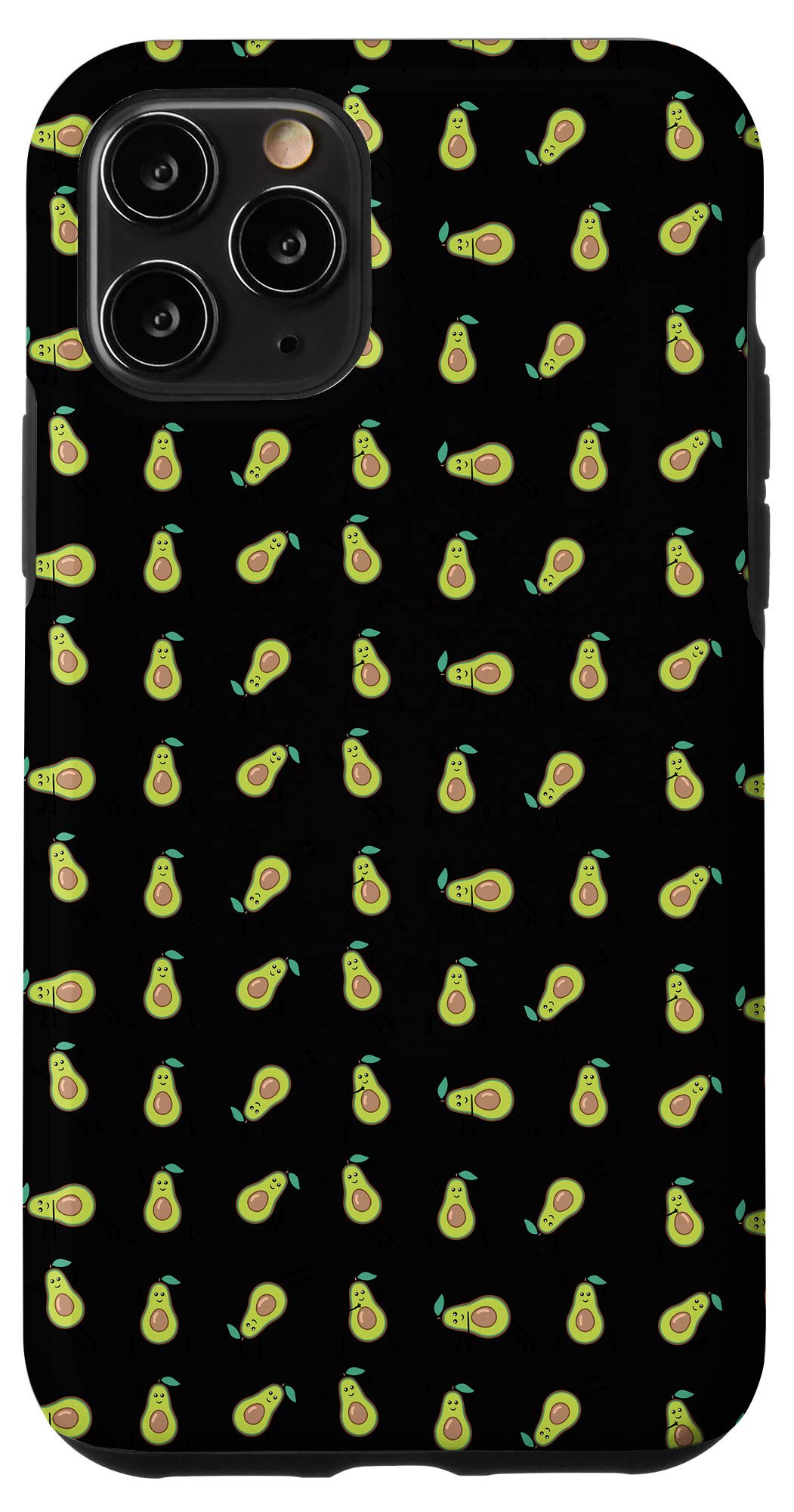 iPhone 11 Pro Case - Dancing Avocado Guacamole Vegan Design - Shockproof & Slim Protective Cover - Perfect for Gym, Aerobics & Vegan Lifestyle