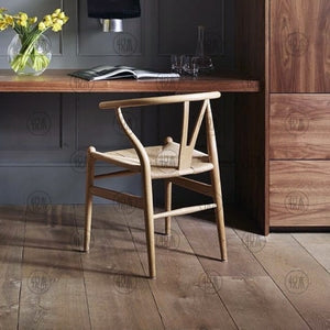 Premium GRANT Solid Wood Dining Chair - Imported Beech Wood for Home Office, Study Desk & Kitchen Table - Ergonomic Writing Chair for Comfortable Seating