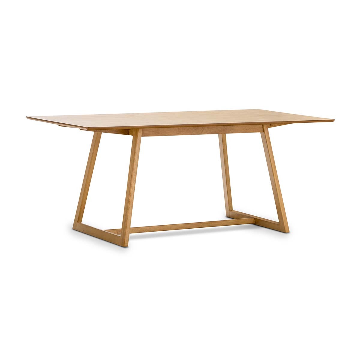 Modern Rectangular Dining Table 180cm - Solid Wood Farmhouse Style for Kitchen & Dining Room - Perfect for Family Gatherings & Dinner Parties