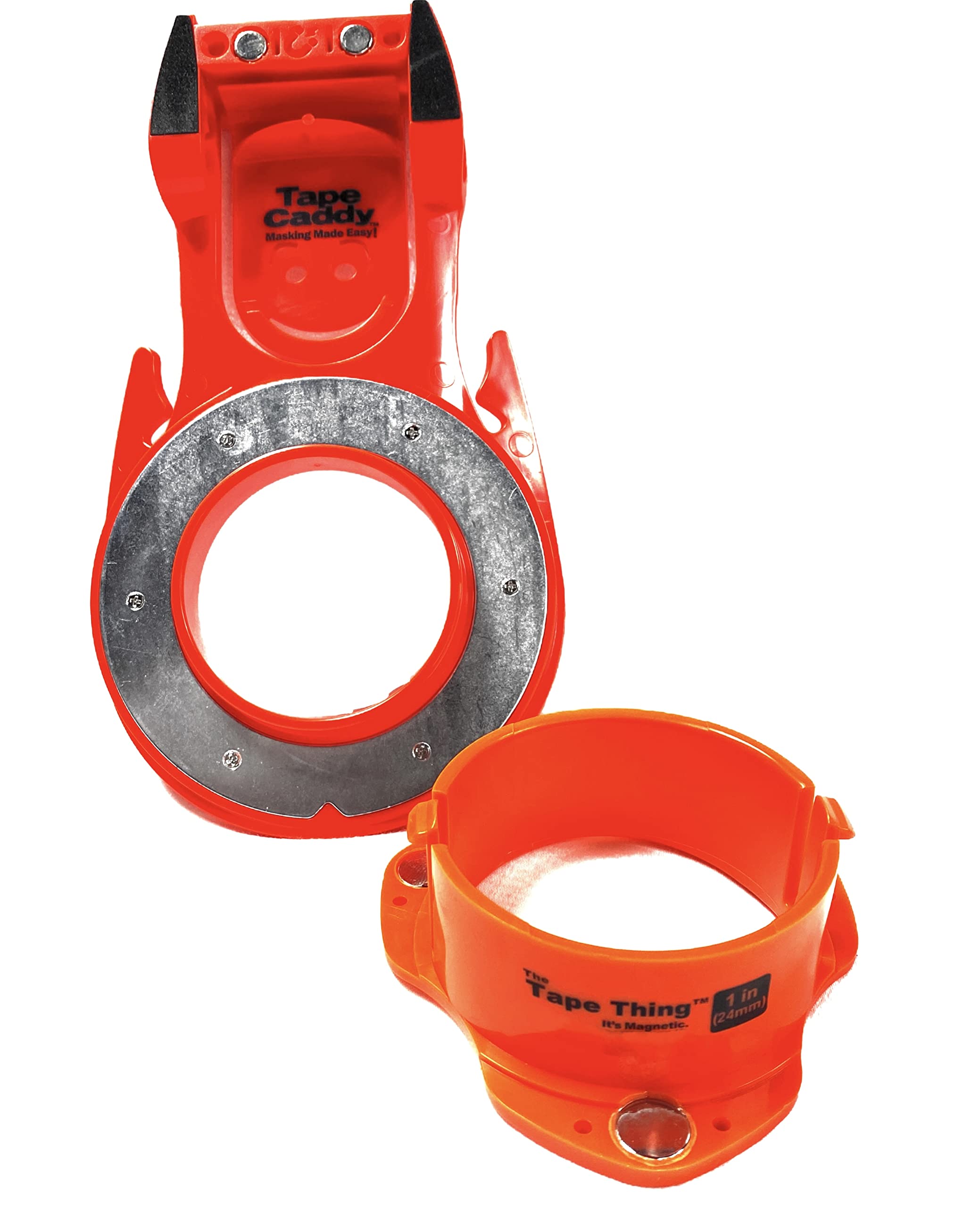Collision Edge 1 Inch (25mm) Magnetic Tape Holder Combo Kit - Perfect for Painters Tape, Fine Line Tape, Duct Tape & Frog Tape | Ideal for Auto Body Shops, Construction Sites & DIY Home Projects