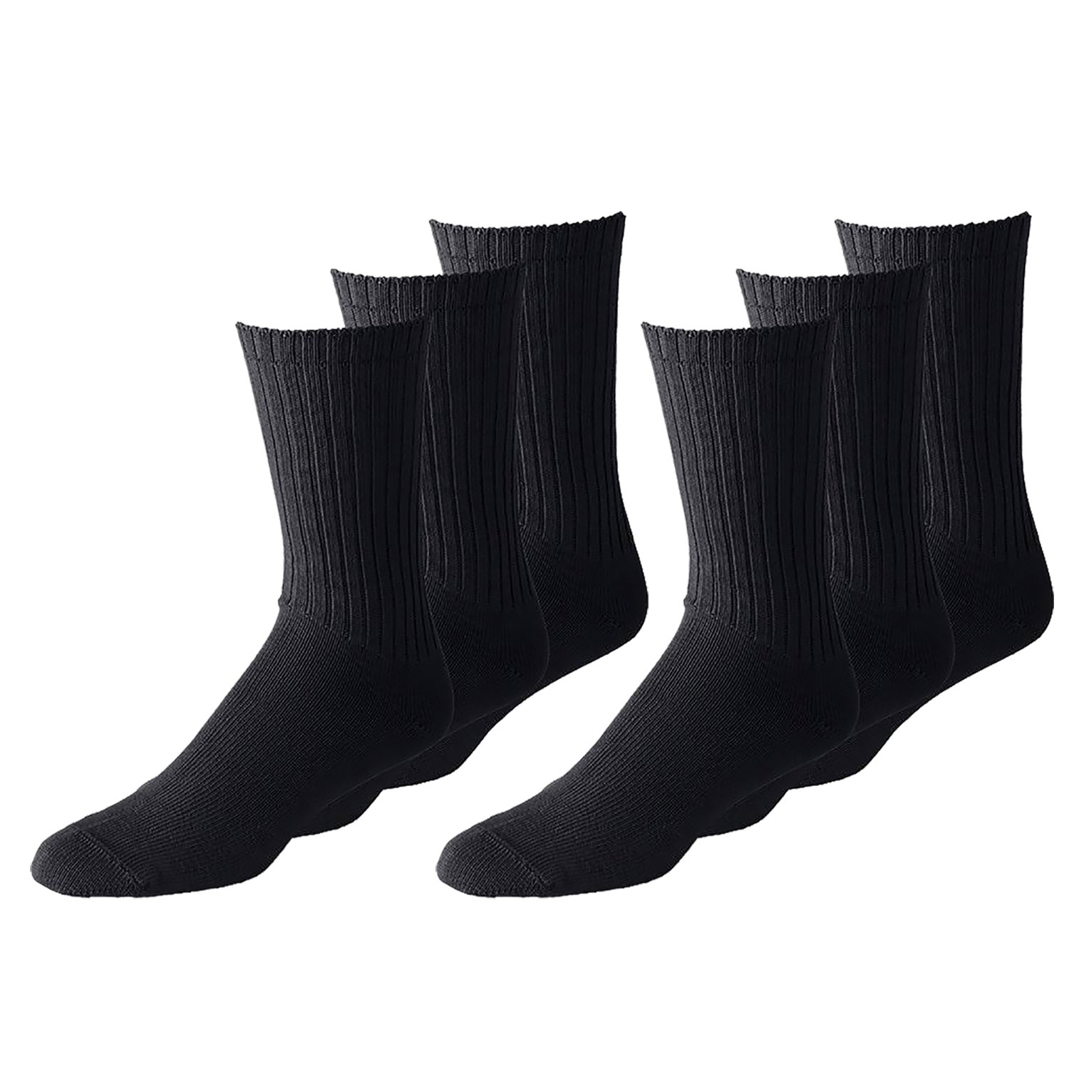 Unisex Classic Crew Athletic Sports Cotton Socks 24 Pack - Comfortable Breathable Workout Socks for Men & Women - Perfect for Running, Gym, Hiking & Everyday Wear