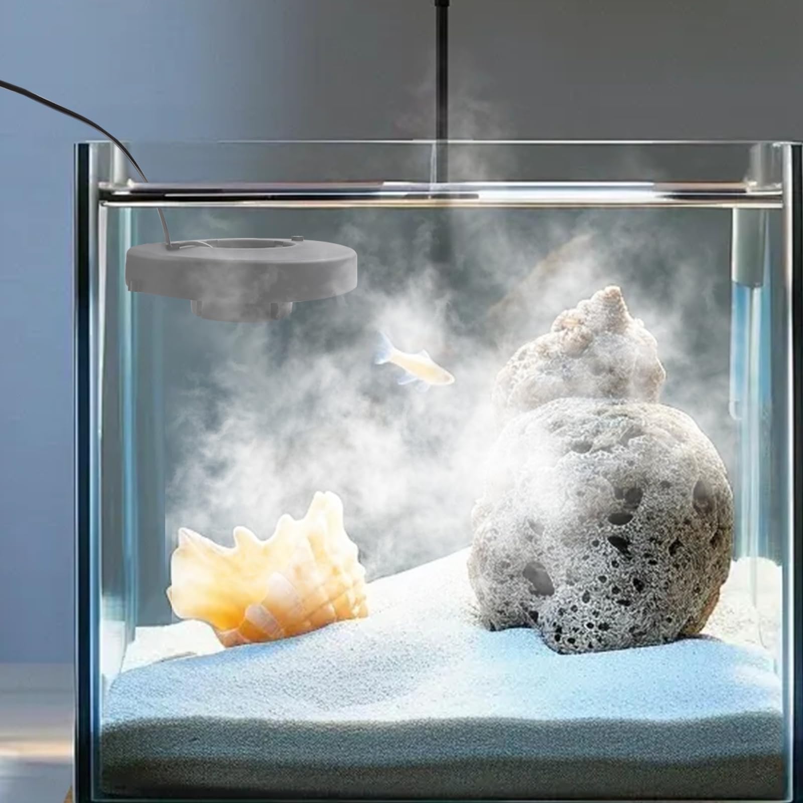 3 Head Ultrasonic Fogger Mist Maker - Cool Mist Humidifier for Greenhouse, Pond, and Indoor Plants | Air-Cooled Fog Machine with Transformer for Humidity Control