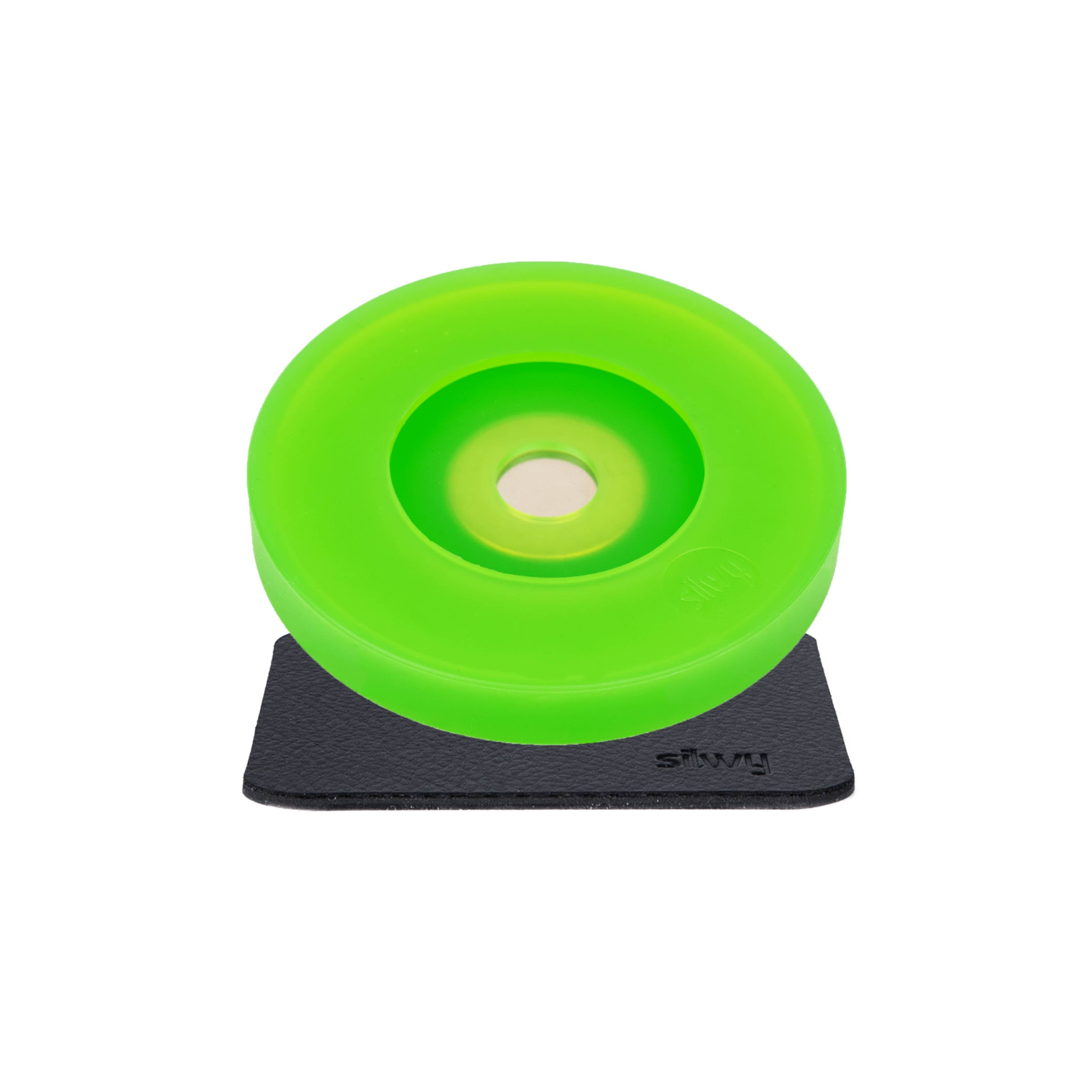 Lime Magnetic Coaster for Stemware with Absorbent Pad - Perfect for Wine Glasses, Cocktails & Bar Accessories at Parties & Home Decor