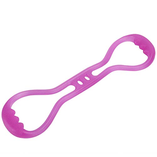 Premium 8-Shape Resistance Band - Stretch Puller for Back Training, Yoga, Tension Rope Workouts - Fitness Tool for Weight Loss, Muscle Training (Shoulder, Arm, Back) - Perfect for Home Gym, Physical Therapy & Outdoor Exercise (Purple)
