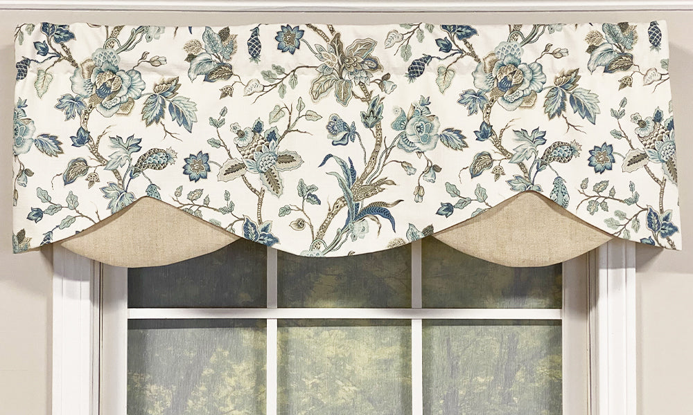 Gianna Petite Valance - Elegant Window Valance for Small Windows | Perfect for Bedroom, Kitchen & Bathroom Decor