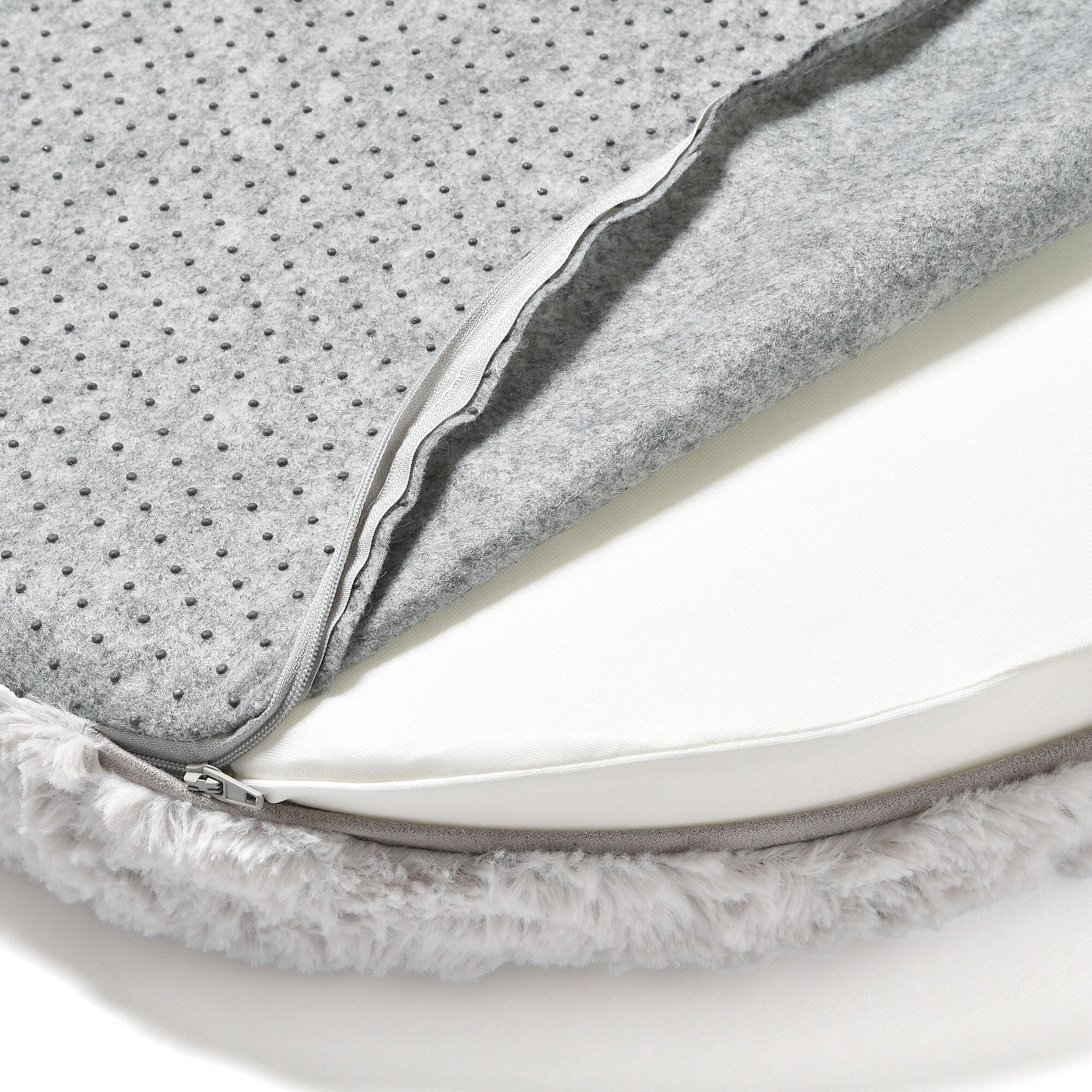 Ultra Plush Oval Area Rug 4' x 2.3' Soft Shaggy Carpet for Living Room Bedroom - Light Grey Home Decor for Cozy Comfort