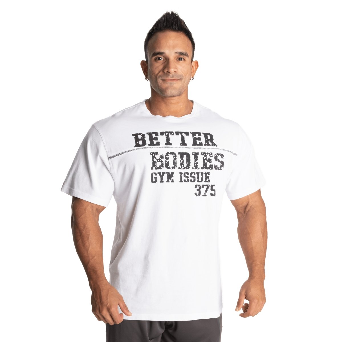 Better Bodies Union Original Tee - Premium Cotton Men's T-Shirt in White | Casual Wear, Street Style & Everyday Comfort