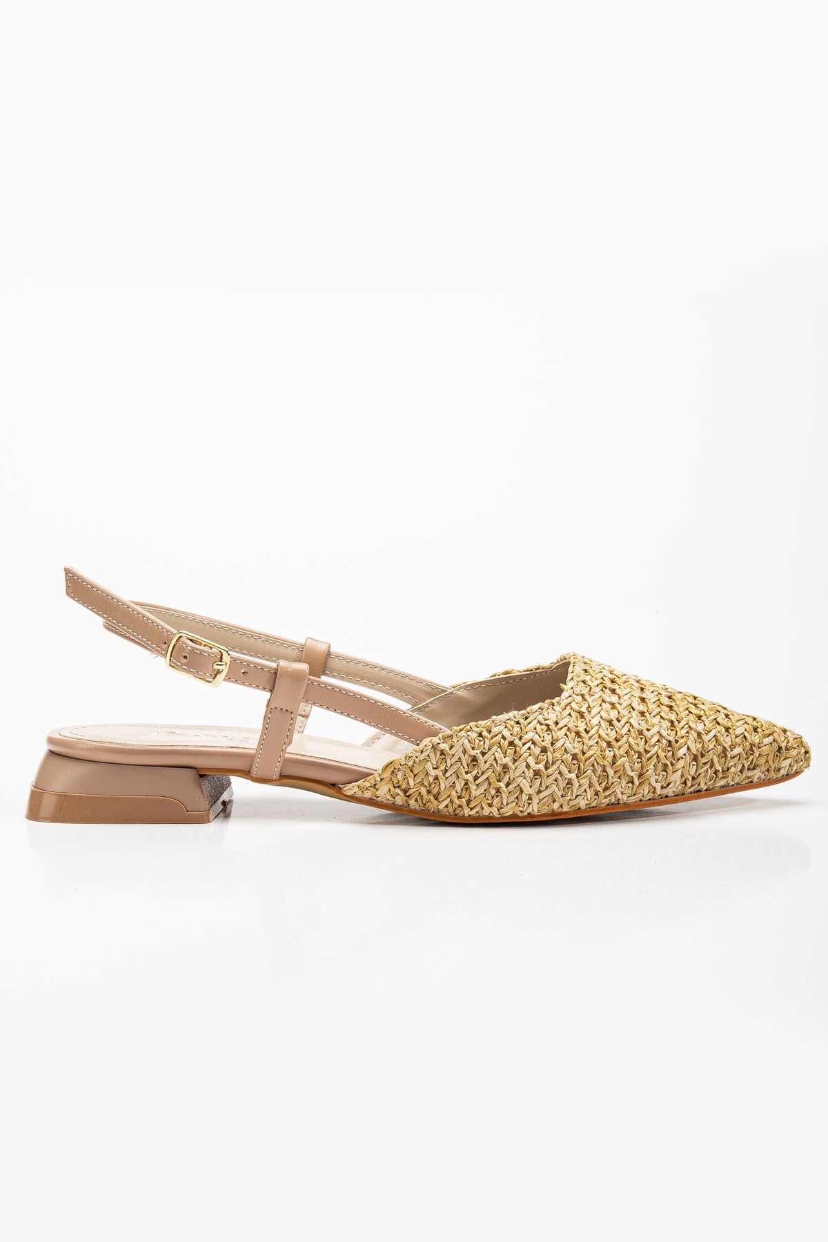 Riley Beige Woven Slingback Flats - Comfortable Women's Casual Shoes for Spring & Summer | Perfect for Office, Date Night & Outdoor Activities