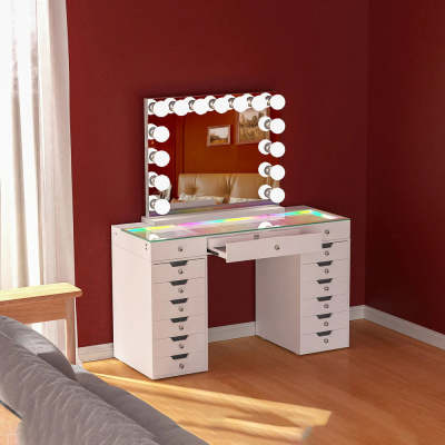 The Enchanting Transformation with VanitiSet Majesti Black Vanity Desk