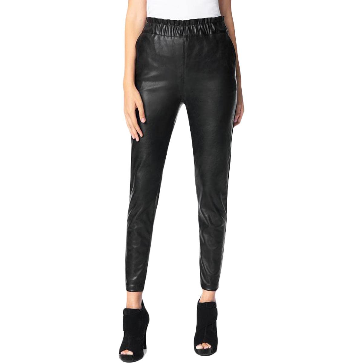 Joe's Jeans Women's High Waisted Paperbag Pants - Comfortable Stretch Denim Trousers for Work, Casual Outfits & Date Night