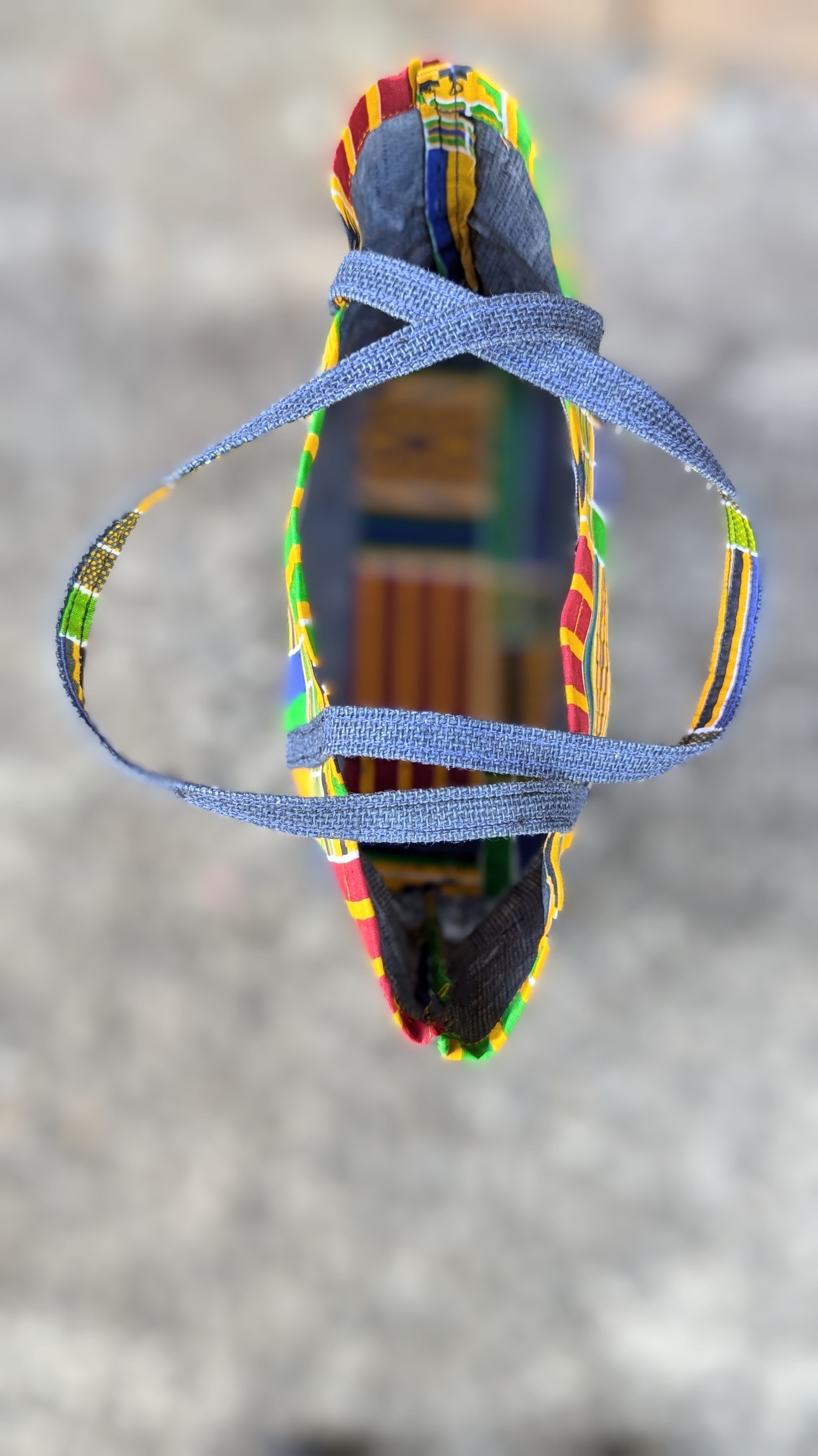 Dupsie's Effia African Kente Print Tote Bag - Handmade Cotton Shoulder Bag for Women, DPPB4075K - Perfect for Shopping, Beach, Work & Cultural Events