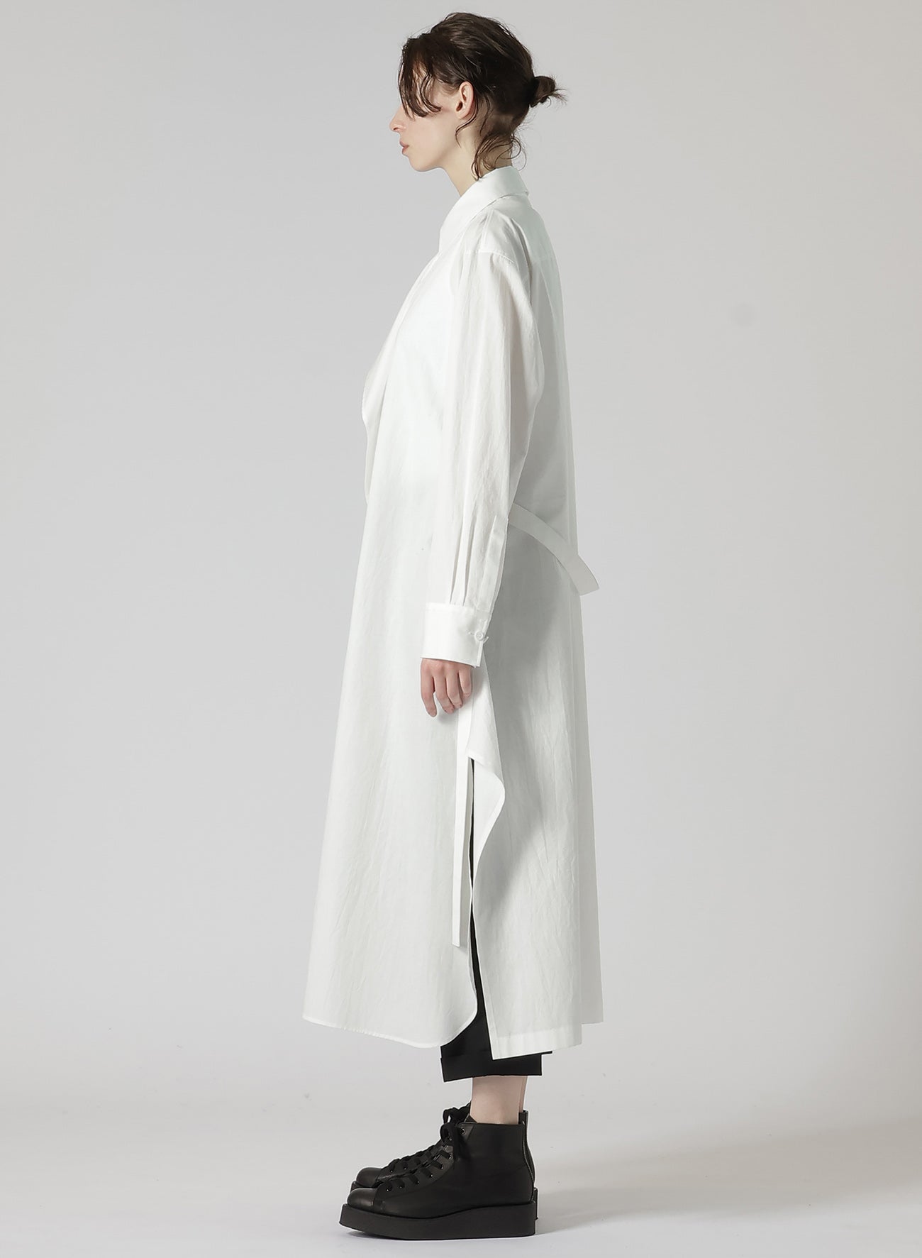 Soft Cotton Broadcloth Draped Shirt Dress for Women - Casual & Elegant Style for Office, Date Night & Summer Outings