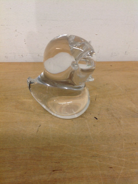 Elegant Glass Duck Paperweight - Handcrafted Office Desk Decor for Gifts & Collectibles | Perfect for Home, Office & Feng Shui Decorations