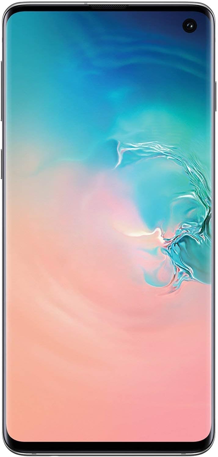Refurbished Samsung Galaxy S10 128GB Unlocked Smartphone - Prism White | Fast Performance, Great Camera | Perfect for Travel, Work & Entertainment