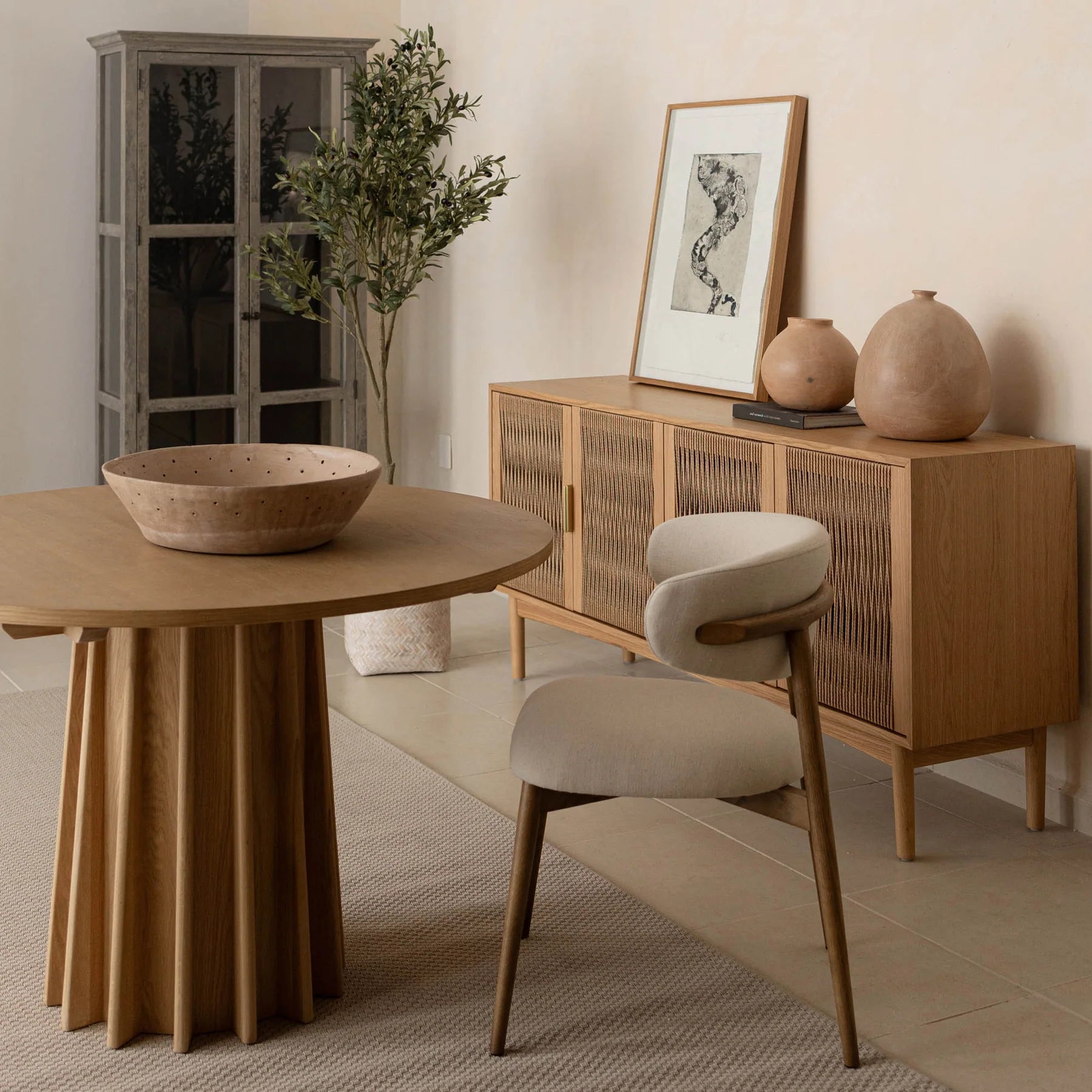 Handcrafted Wooden Sculpture Dining Table - Modern Artisan Design for Elegant Home Decor | Perfect for Dining Rooms, Living Spaces & Luxury Interiors