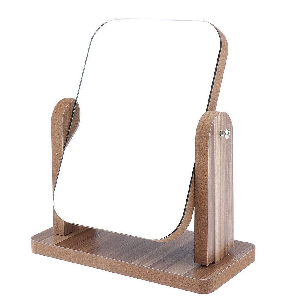 360° Adjustable HD Makeup Mirror - Modern Square Bathroom Vanity Mirror with Rotating Stand for Travel & Home Use, Perfect for Dressing, Makeup & Skincare (Vertical Size)