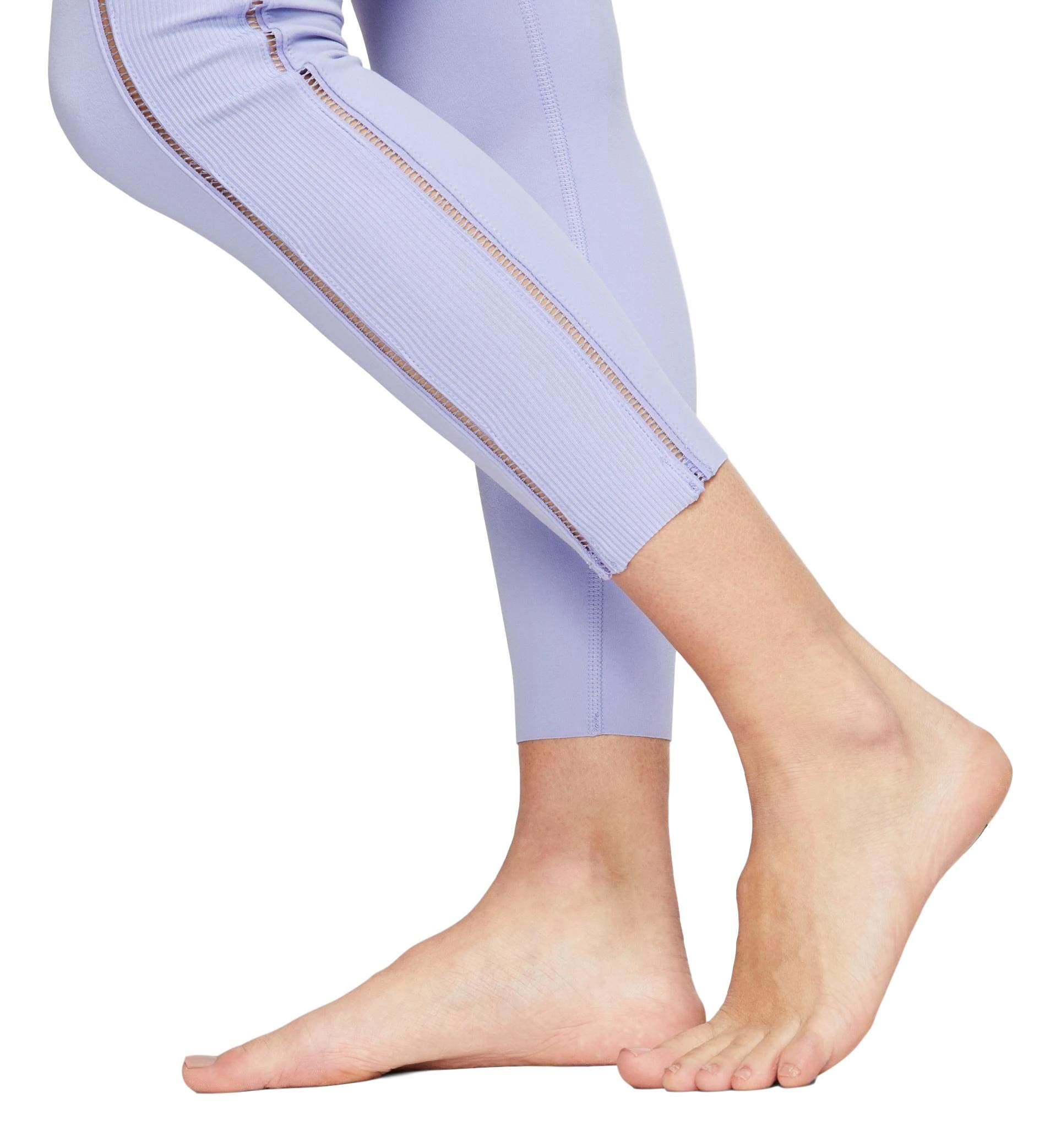 Nike Women's Luxe Ribbed High-Rise 7/8 Yoga Pants - Comfortable Workout Leggings for Yoga, Pilates & Gym Training