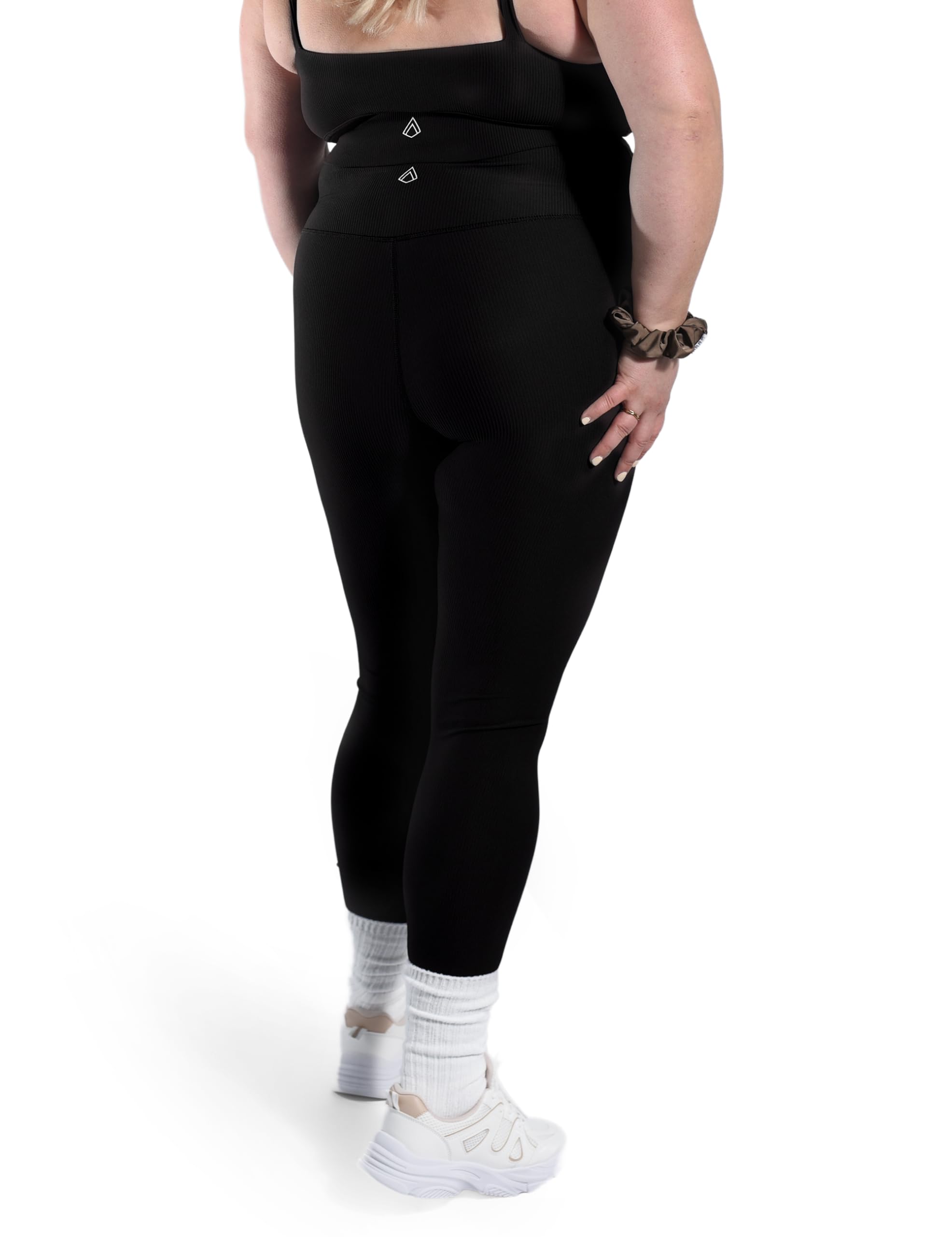 Buttery Soft High Waisted Ribbed Leggings for Women - Tummy Control Yoga Pants with 27
