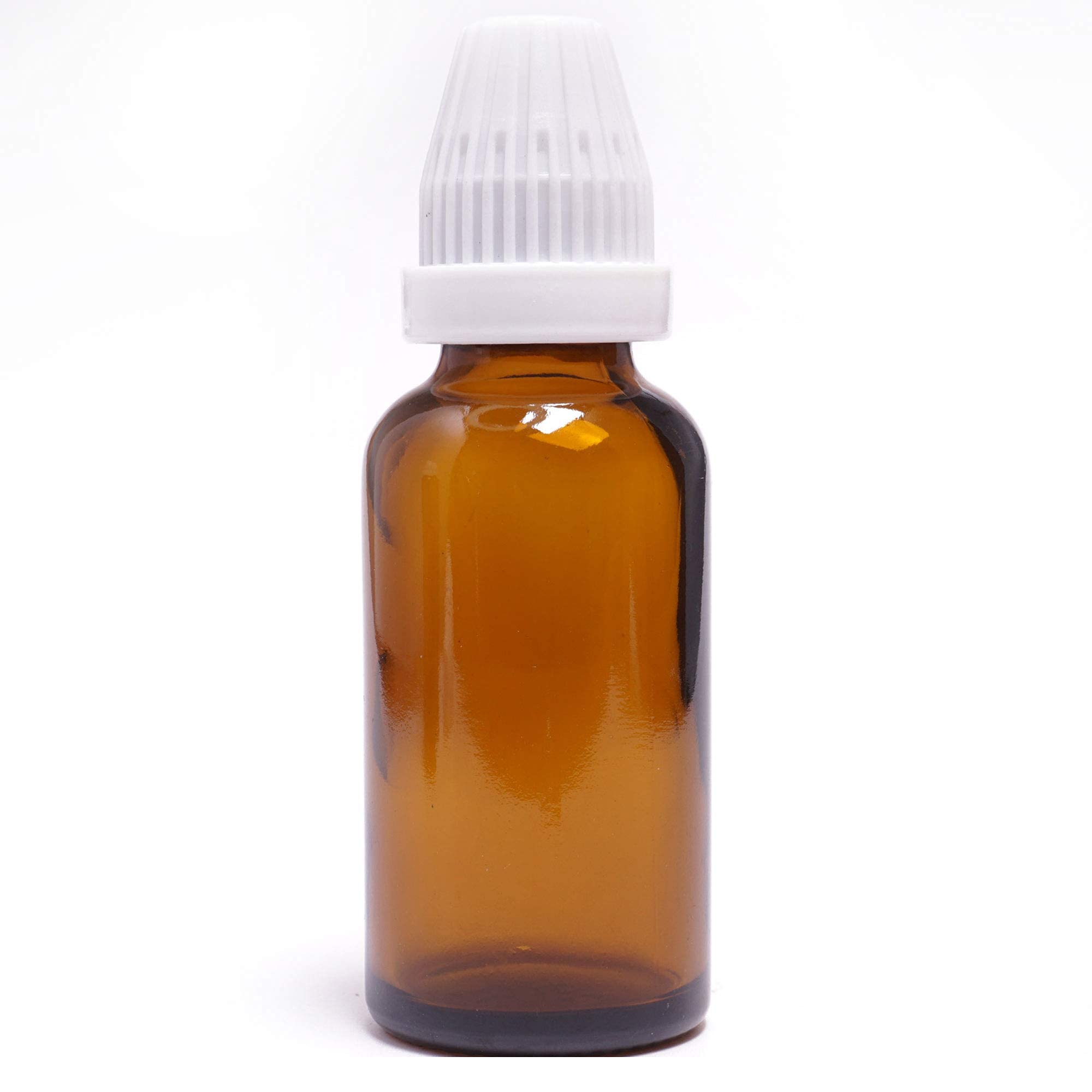 HOMEOTRADE 50ml Amber Glass Bottles with Dropper & White Cap - 3 Pack for Essential Oils, CBD, Tinctures & DIY Beauty Products