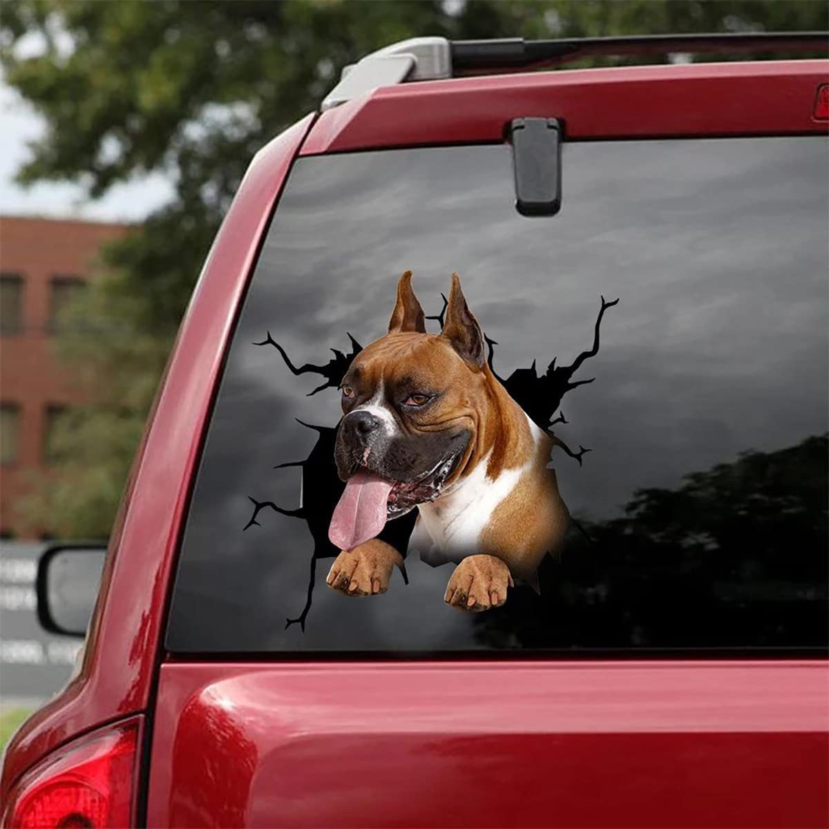 3D Bulldog Car Stickers - Pet Decals for Cars, Fridge & Laptop