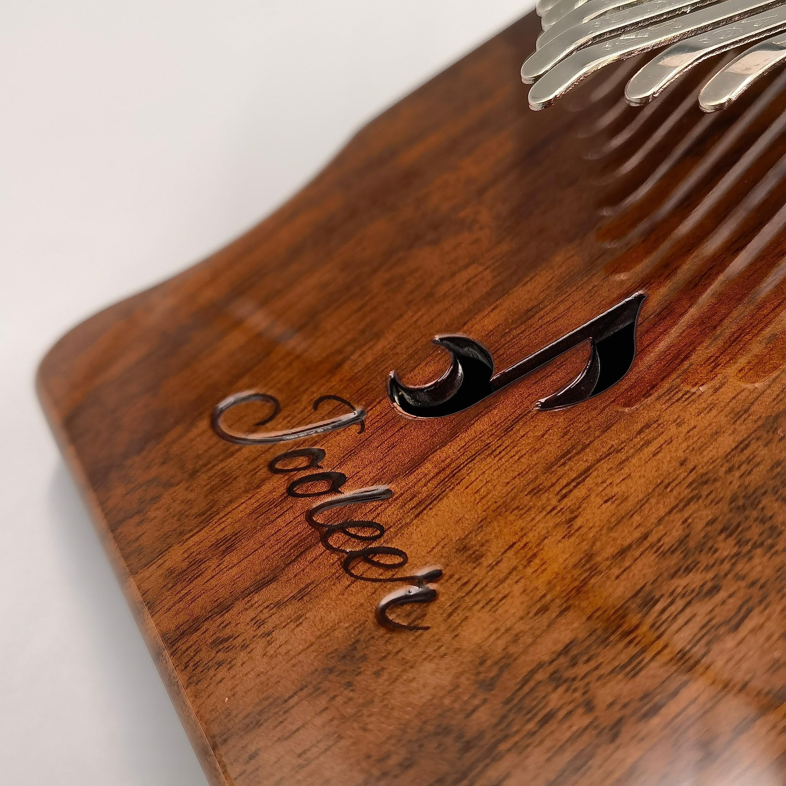 21-Key Solid Wood Kalimba Thumb Piano with Tuning Hammer, Finger Covers & Key Stickers - Portable Mbira Instrument with Carrying Case & Phone Holder - Perfect Gift for Kids, Adults & Beginners - Ideal for Music Therapy, Relaxation & Home Decor