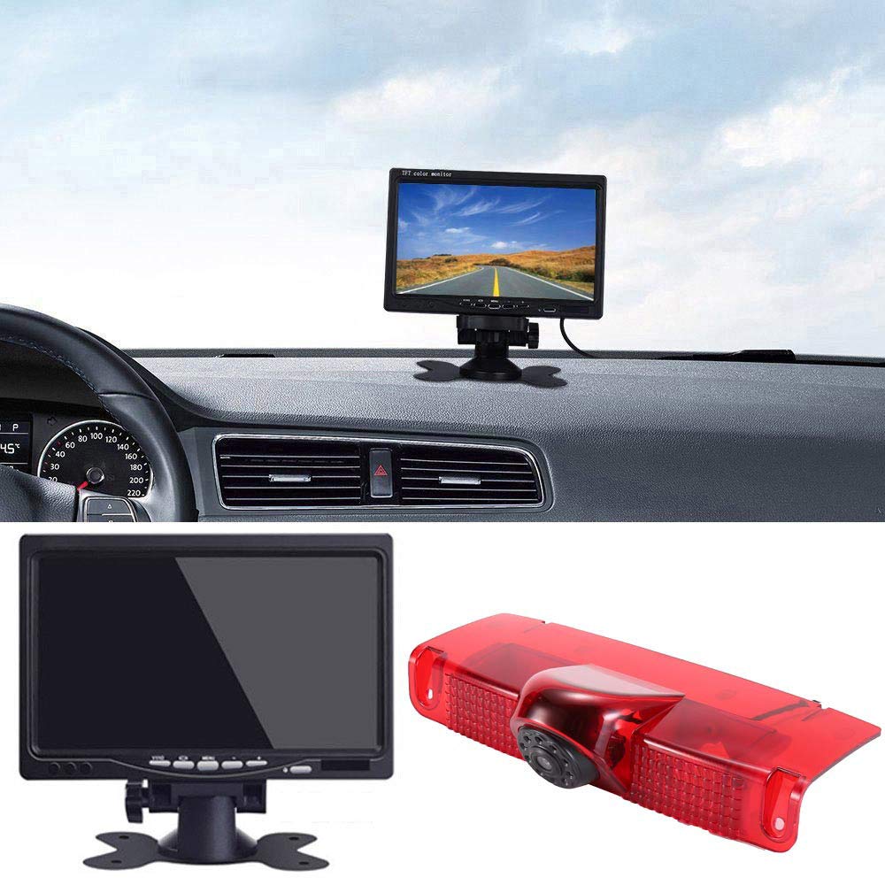 New Version Car Third Roof Top Mount Brake Lamp Camera with 7
