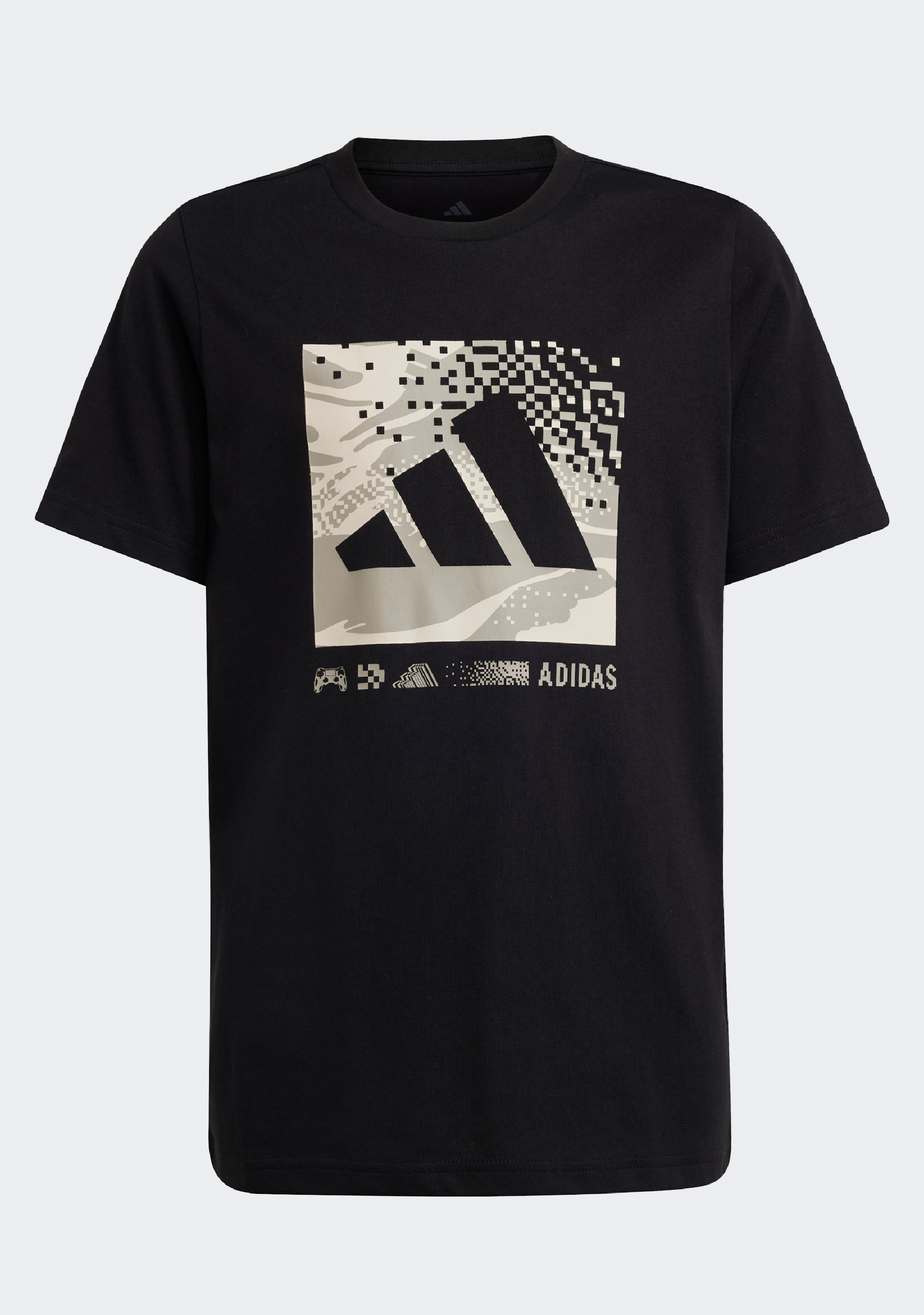 Adidas Kids' Camo Logo T-Shirt - Comfortable Cotton Tee for Boys & Girls - Perfect for School, Play & Everyday Wear