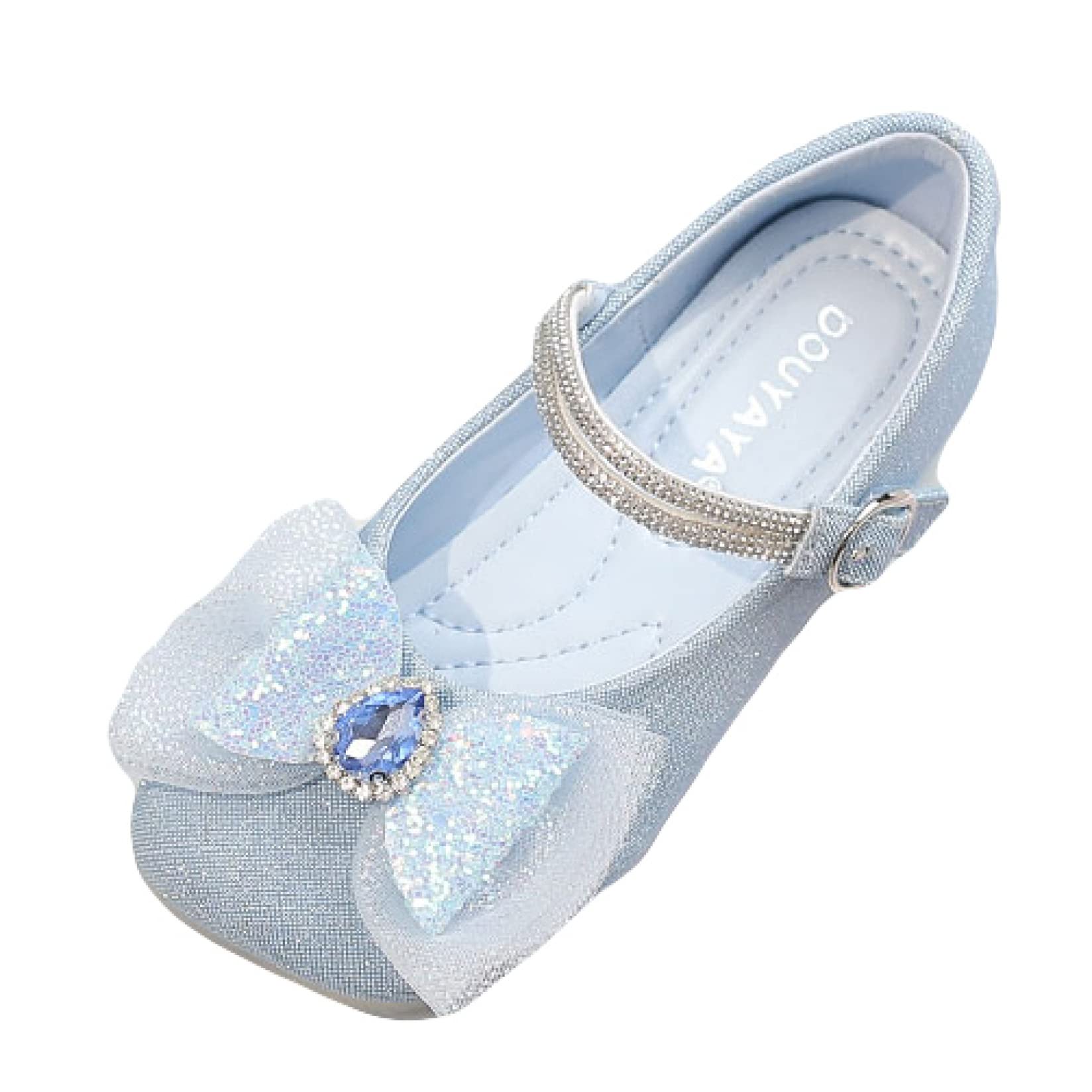 Sparkly Rhinestone Mary Jane Ballet Flats for Girls - Toddler/Little Kid/Big Kid Sizes - Perfect for Parties, School, Weddings & Flower Girl Occasions | Comfortable Dress Shoes for Special Events & Everyday Wear