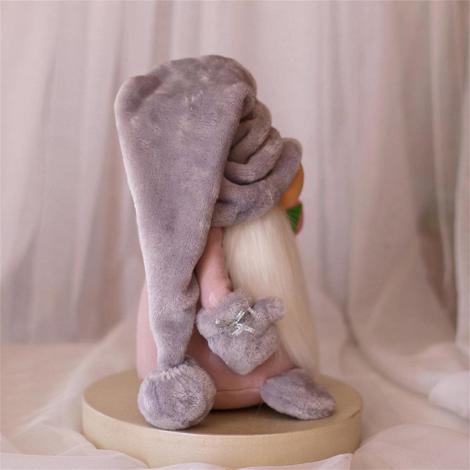 Owill Spring Gnomes Decor - Mother's Day Plush Gnomes, Scandinavian Tomte Nisse Swedish Gnome Tiered Tray Collection - Perfect for Spring Home Decor, Easter Gifts & Scandinavian-Inspired Shelf Displays (Tulip Gnome - A)