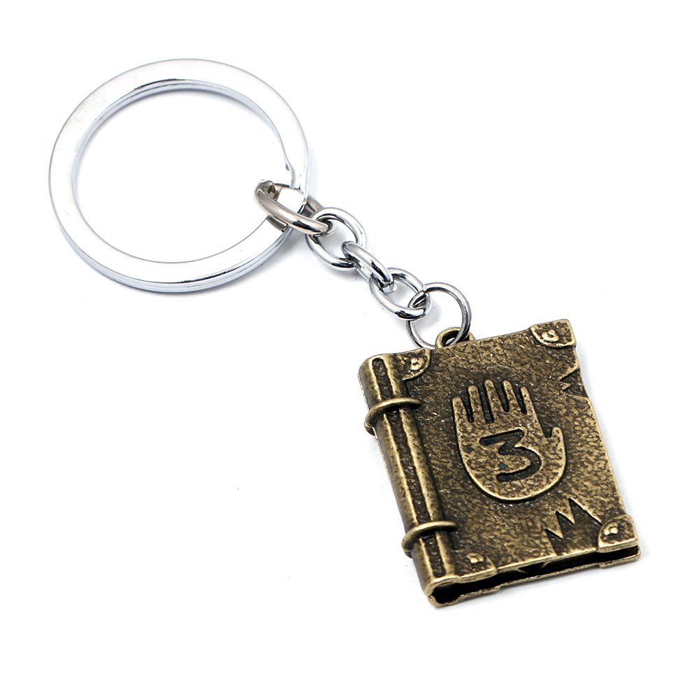 Gravity Falls Journal 3 Keychain - Cell Animation Gaming Souvenir for Collectors & Fans