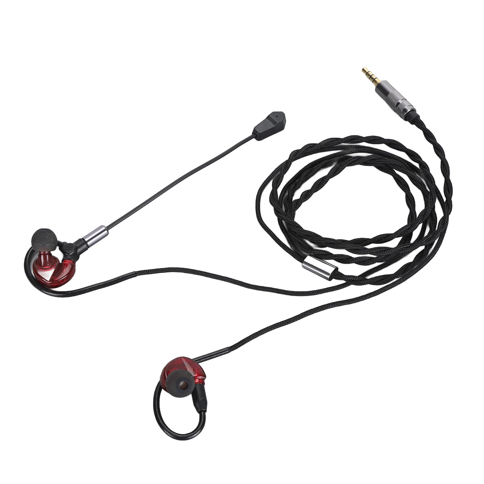 Ciciglow Detachable Gaming Headphones with Noise Canceling - 3.5mm Wired Headset with 10mm Speaker - Lightweight PC Gaming Headphones for Laptop, Computer, PS4, Xbox (Red) - Perfect for Gaming, Streaming & Online Classes
