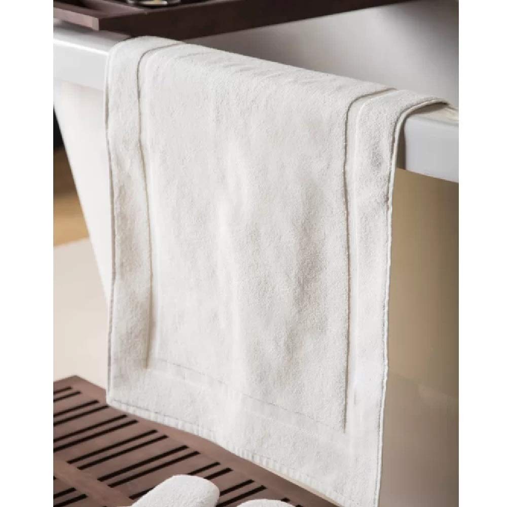 Belledorm Hotel Madison Bath Mat - Super Absorbent, Non-Slip, Machine Washable - Perfect for Bathroom, Spa & Hotel Use (Black, One Size)