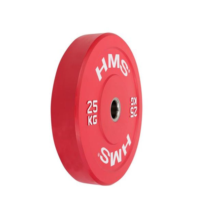 Olympic Bumper Plate 25kg (55lbs) - High-Quality Rubber Weight Plate for CrossFit, Powerlifting & Home Gym Workouts - Perfect for Strength Training & Fitness Enthusiasts