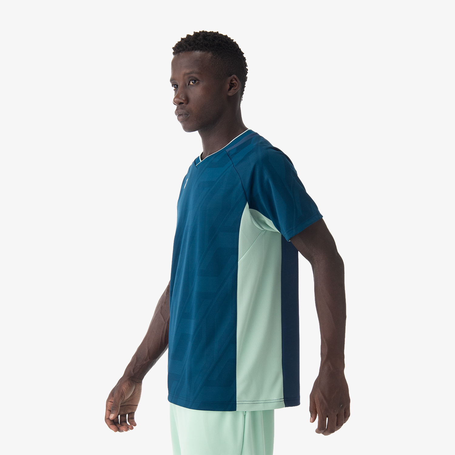 Yonex Men's Crew Neck Tennis Shirt 10632 - Ink Blue | Moisture-Wicking & Breathable for Sports & Casual Wear