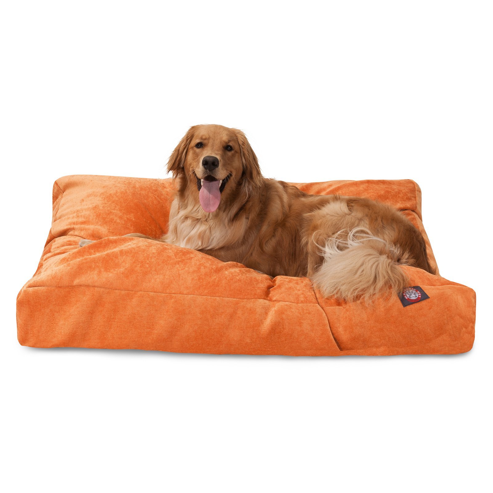 Majestic Pet Villa Rectangle Washable Dog Bed - Non-Slip Comfortable Pet Crate Bed with Removable Cover - Medium Size Kennel Bed for Sleeping (Polyester Fiber, Marine Blue) - Perfect for Home, Office & Travel Use