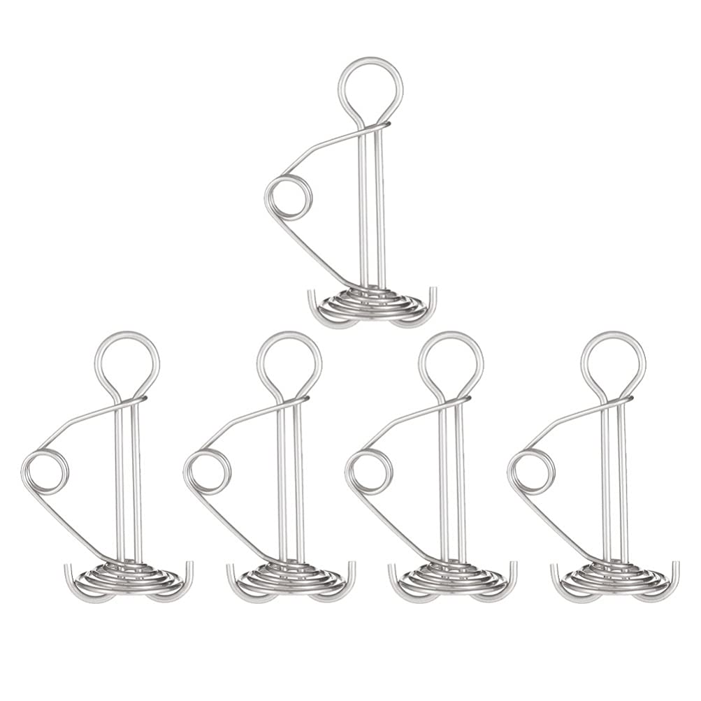 **iFundom 5Pcs Tent Spring Buckles - Heavy Duty Windproof Rope Buckles for Camping, Hiking & Outdoor Tents - Secure Tent Fixing Buckles for Wind Resistance & Stability**