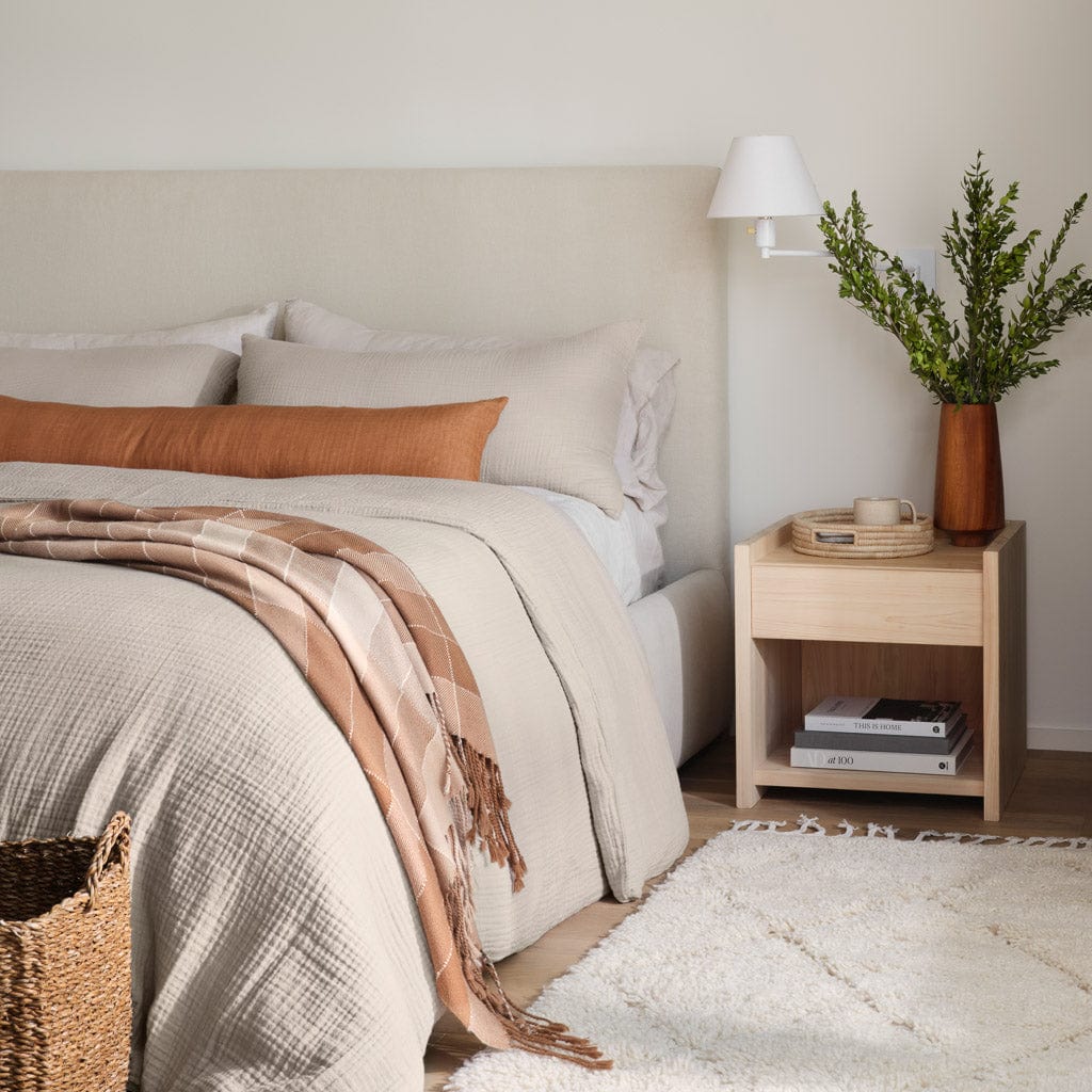 Organic Cotton Gauze Pillow Shams - Soft & Breathable Bedding for a Comfortable Sleep - Perfect for Home, Hotel, and Guest Room Decor