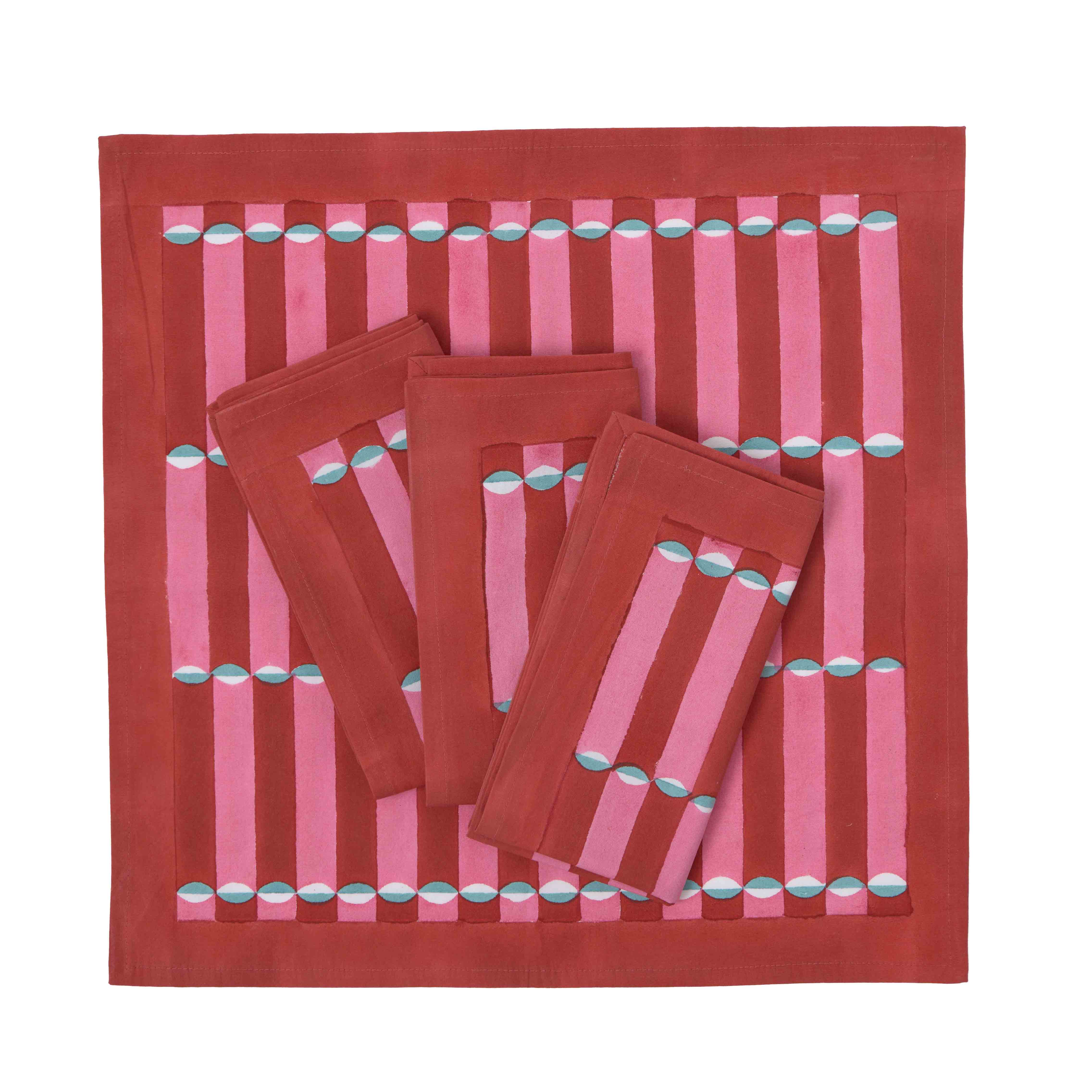 Luna Pink Napkins - Premium Soft Disposable Dinner Napkins for Parties, Weddings & Everyday Use - Bulk Pack of 100