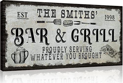 Rustic Bar & Grill Cooking Utensils with 2 Beer Mug and Grilled Meat