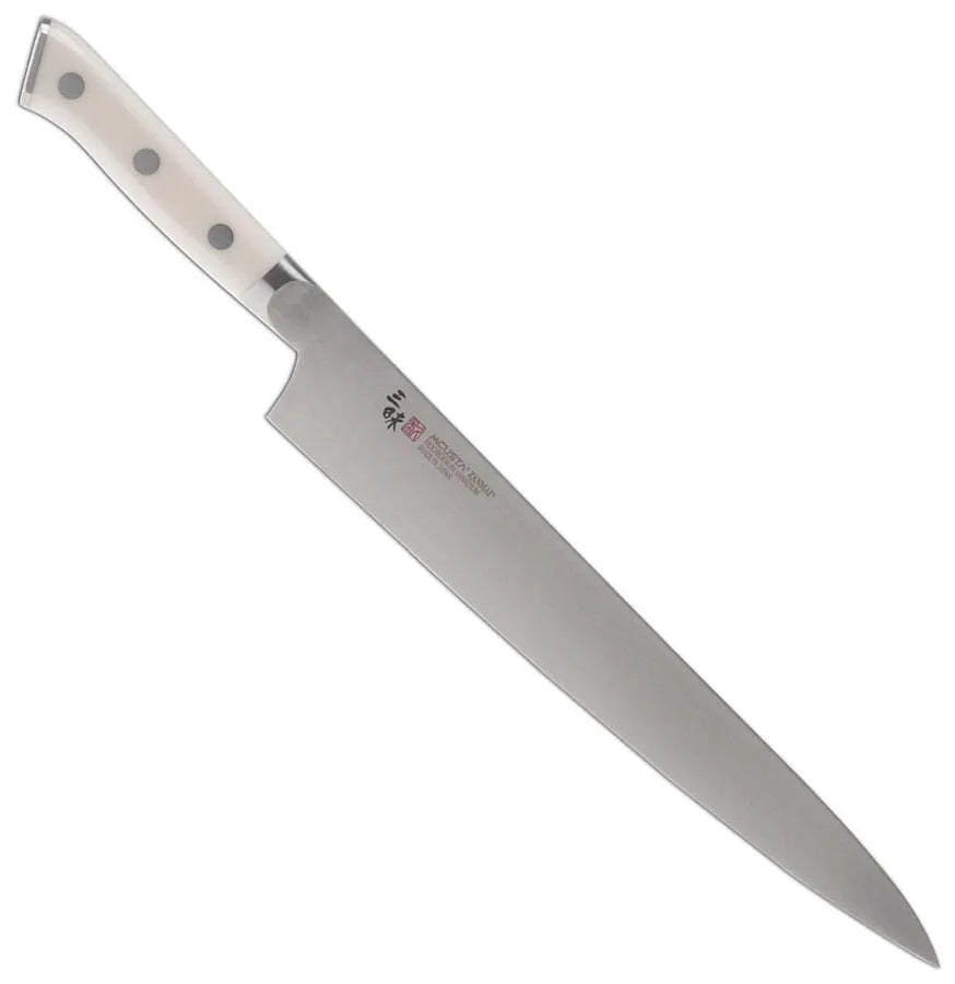 Premium Zanmai Pro Sujihiki Slicer - Japanese High-Carbon Stainless Steel Sushi & Meat Knife - Ultra Sharp Blade for Professional Chefs & Home Cooking - Perfect for Sashimi, Roast Beef & Delicate Food Preparation
