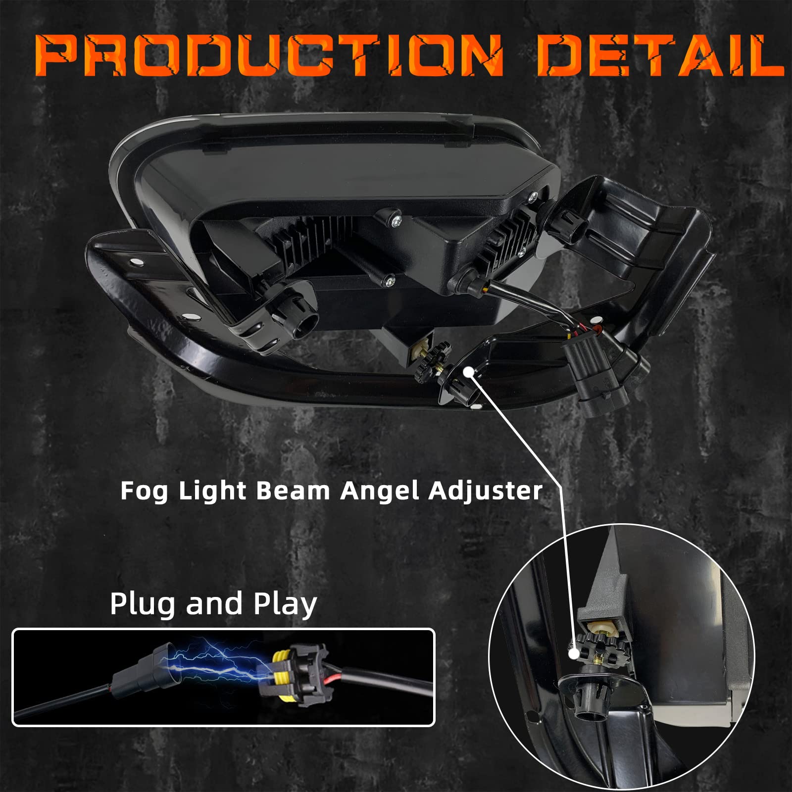 LED Fog Lights with DRL for 2009-2014 Dodge Ram 1500/2500/3500 - 1 Pair Front Bumper Driving Light Assemblies - Perfect for Night Driving & Off-Road Adventures